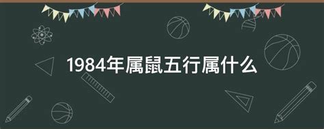 1984年生肖五行|1984年属鼠五行属什么，84年属鼠人一生运势